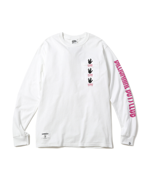 BILLIONAIRE BOYS CLUB HAND SIGN L/S POCKET T-SHIRT 19SPRING BILLIONAIRE BOYS CLUB HAND SIGN L/S POCKET T-SHIRT 19SPRING