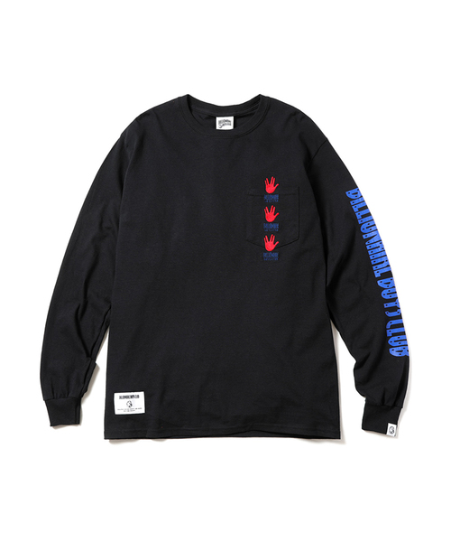 BILLIONAIRE BOYS CLUB HAND SIGN L/S POCKET T-SHIRT 19SPRING BILLIONAIRE BOYS CLUB HAND SIGN L/S POCKET T-SHIRT 19SPRING