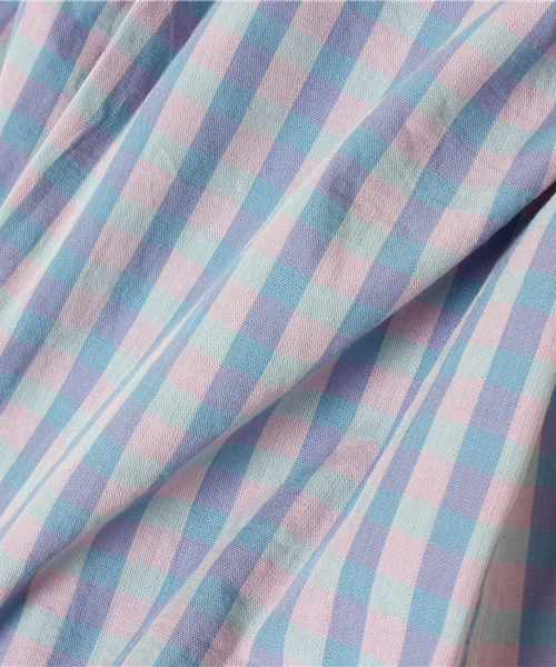 B:MING by BEAMS（ビーミングバイビームス）の「○ビーミング by ビームス / チェックシャツ（シャツ/ブラウス・キッズ・ネイビー/ピンク・100/90/80/120/110/130）」の3枚目の写真