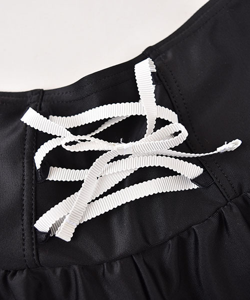 ZIDDY（ジディ）の「ZIDDY/ロゴタンクトップスイムウェア4点セット 水着（スイムグッズ・キッズ・ホワイト/ブラック・150/160/140）」の3枚目の写真