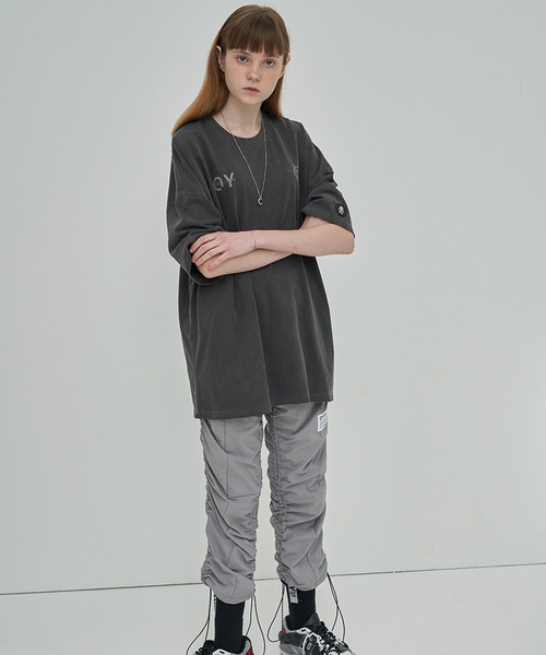 OY(オーワイ)の「ピグメント加工半袖Tシャツ/カットソー(Tシャツ/カットソー・メンズ・グレー/パープル/ピンク・FREE)」の12枚目の写真