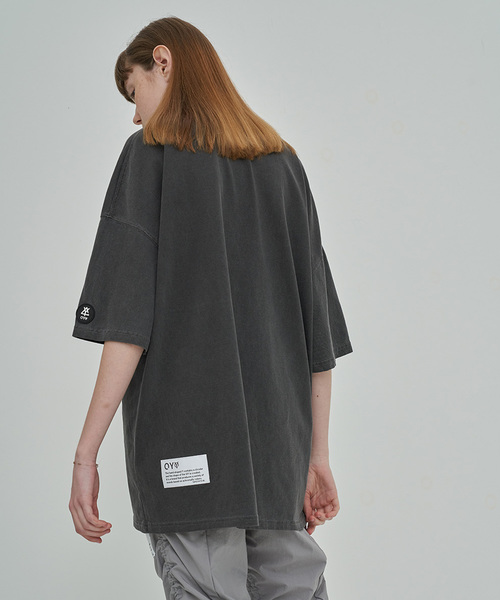 OY(オーワイ)の「ピグメント加工半袖Tシャツ/カットソー(Tシャツ/カットソー・メンズ・グレー/パープル/ピンク・FREE)」の8枚目の写真