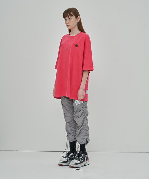 OY(オーワイ)の「ピグメント加工半袖Tシャツ/カットソー(Tシャツ/カットソー・メンズ・グレー/パープル/ピンク・FREE)」の11枚目の写真