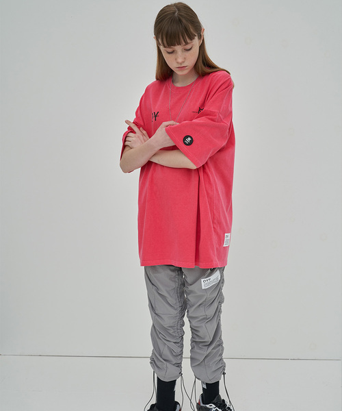 OY(オーワイ)の「ピグメント加工半袖Tシャツ/カットソー(Tシャツ/カットソー・メンズ・グレー/パープル/ピンク・FREE)」の7枚目の写真