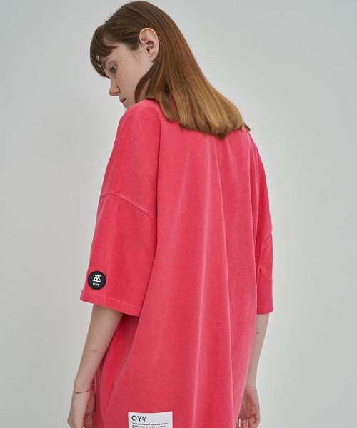 OY(オーワイ)の「ピグメント加工半袖Tシャツ/カットソー(Tシャツ/カットソー・メンズ・グレー/パープル/ピンク・FREE)」の19枚目の写真