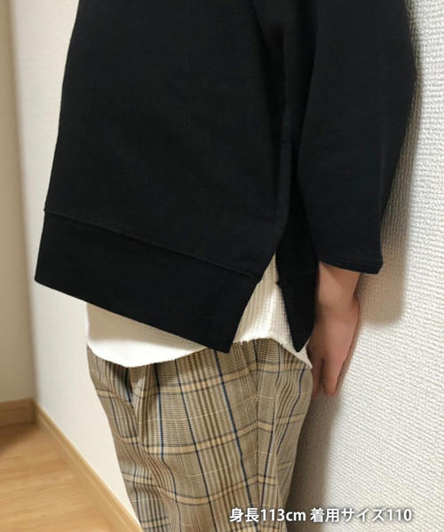 coen（コーエン）の「【先行販売・coen キッズ / ジュニア】ミニ裏毛×ワッフルタンクトップ2セット（Tシャツ/カットソー・キッズ・ベージュ/ブラック・150/120/100/110/130/140）」の3枚目の写真