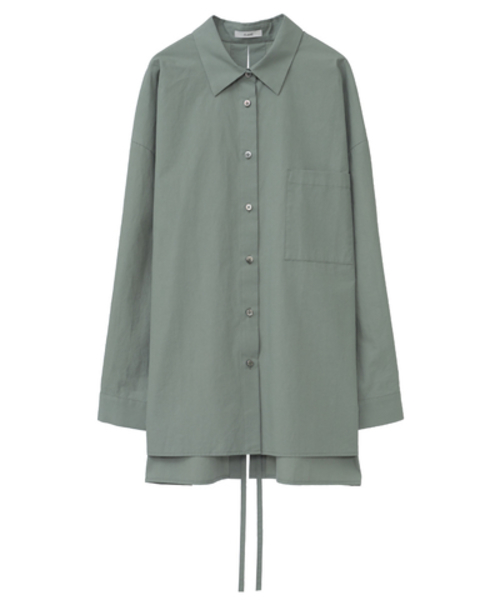 CLANE（クラネ）の「BACK SLIT SHIRT（シャツ/ブラウス・レディース・ホワイト/ブラック/モスグリーン・1/2）」の11枚目の写真