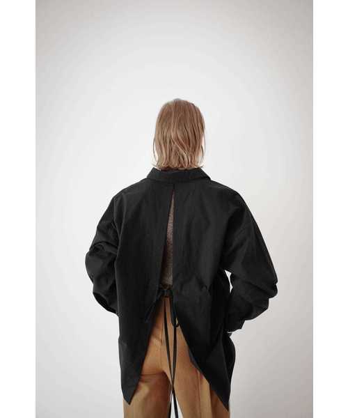 CLANE（クラネ）の「BACK SLIT SHIRT（シャツ/ブラウス・レディース・ホワイト/ブラック/モスグリーン・1/2）」の15枚目の写真