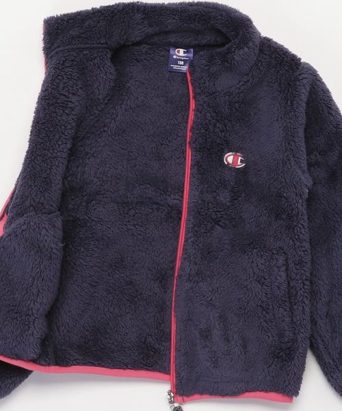 Champion（チャンピオン）の「チャンピオン Champion フリースジャケット（その他アウター・キッズ・ラベンダー/ネイビー・140cm/130cm/150cm/160cm）」の3枚目の写真