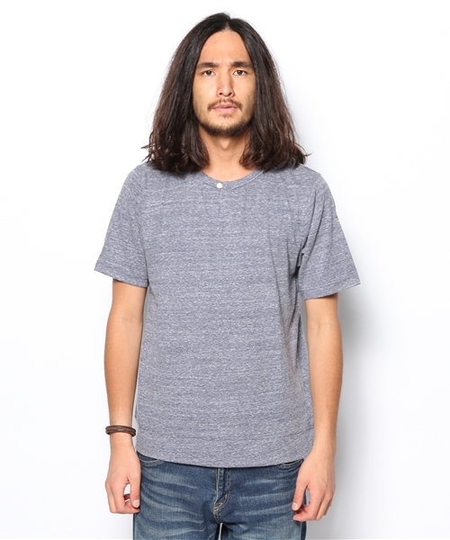 coen（コーエン）の「1ボタンヘンリーネックカットソー（Tシャツ