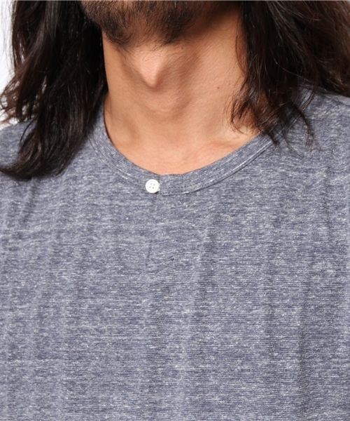 coen（コーエン）の「1ボタンヘンリーネックカットソー（Tシャツ