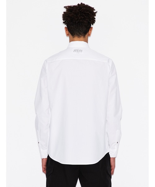 ARMANI EXCHANGE(アルマーニエクスチェンジ)の「【A|Xアルマーニ エクスチェンジ】ビッグAXロゴ長袖シャツ/REGULAR(シャツ/ブラウス・メンズ・ホワイト/ブラック・X-SMALL/LARGE/X-LARGE/MEDIUM/SMALL)」の10枚目の写真