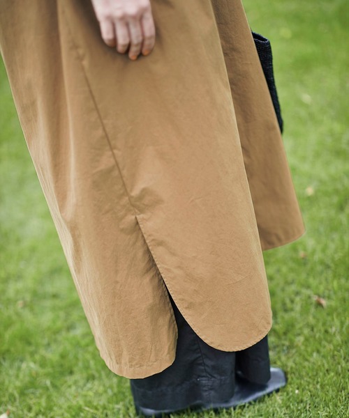 Sunny clouds（サニークラウズ）の「サニークラウズ　羽織れるワンピース〈レディース〉（シャツワンピース・レディース・ダークベージュ・MEDIUM/LARGE/X-LARGE/XX-LARGE/NM）」の13枚目の写真