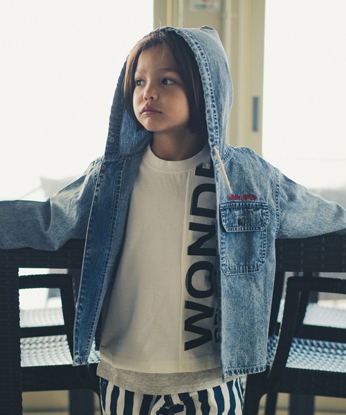 RADCHAP（ラッドチャップ）の「デニムパーカーシャツブルゾン（シャツ/ブラウス・キッズ・ネイビー/ブルー・120cm/150cm/140cm/130cm/110cm/90cm/100cm）」の10枚目の写真