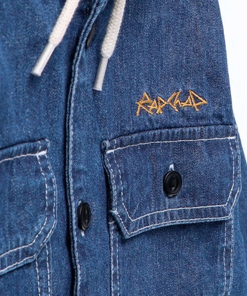 RADCHAP（ラッドチャップ）の「デニムパーカーシャツブルゾン（シャツ/ブラウス・キッズ・ネイビー/ブルー・120cm/150cm/140cm/130cm/110cm/90cm/100cm）」の14枚目の写真