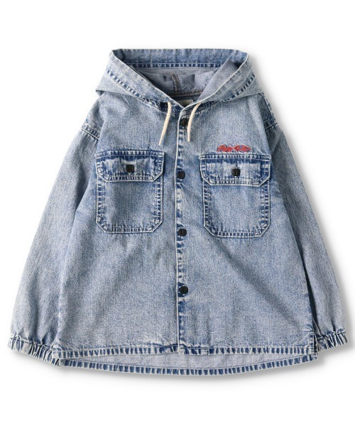 RADCHAP（ラッドチャップ）の「デニムパーカーシャツブルゾン（シャツ/ブラウス・キッズ・ネイビー/ブルー・120cm/150cm/140cm/130cm/110cm/90cm/100cm）」の17枚目の写真