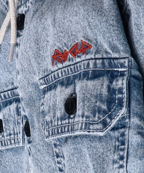 RADCHAP（ラッドチャップ）の「デニムパーカーシャツブルゾン（シャツ/ブラウス・キッズ・ネイビー/ブルー・120cm/150cm/140cm/130cm/110cm/90cm/100cm）」の21枚目の写真