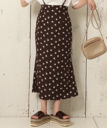 one after another NICE CLAUP | サス付きアソート柄マーメイドスカート(スカート)
