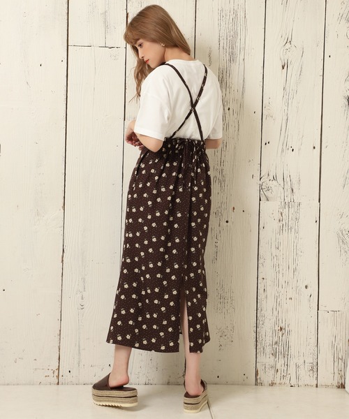 one after another NICE CLAUP（ワンアフターアナザーナイスクラップ）の「サス付きアソート柄マーメイドスカート（スカート・レディース・ブラック系その他/ブラウン系その他・FREE）」の8枚目の写真
