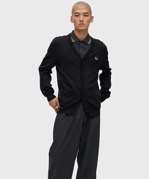 ［Fred Perry］クラシック カーディガン Classic Cardigan／クラシックカーディガン（カーディガン