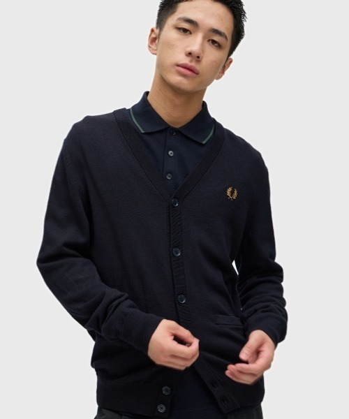 ［Fred Perry］クラシック カーディガン Classic Cardigan／クラシックカーディガン（カーディガン