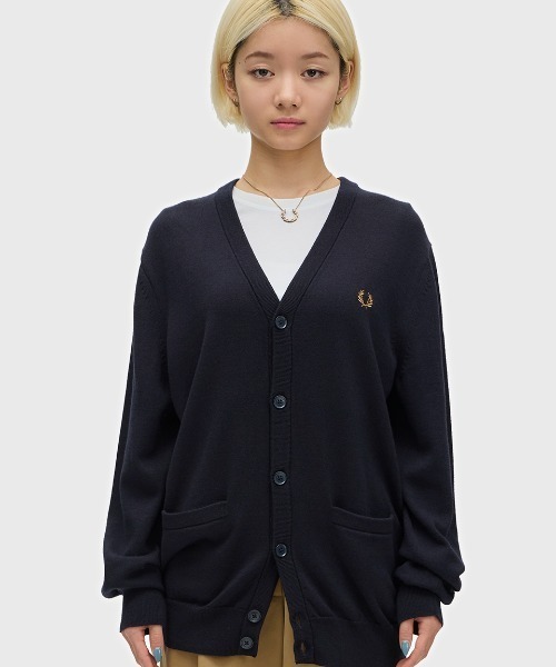 ［Fred Perry］クラシック カーディガン Classic Cardigan／クラシックカーディガン（カーディガン