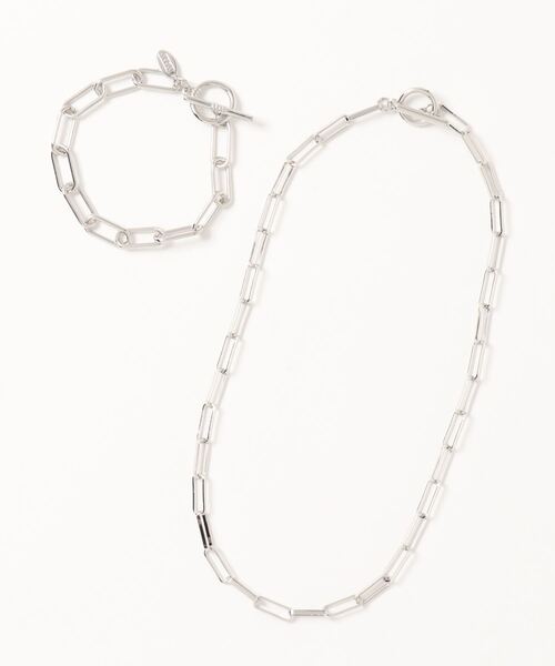 LOWRYS FARM(ローリーズファーム)の「マルチWAYチェーンネックレス 892574(ネックレス・レディース・シルバー/シルバー系その他/ブルー系その他/イエロー系その他・FREE)」の2枚目の写真