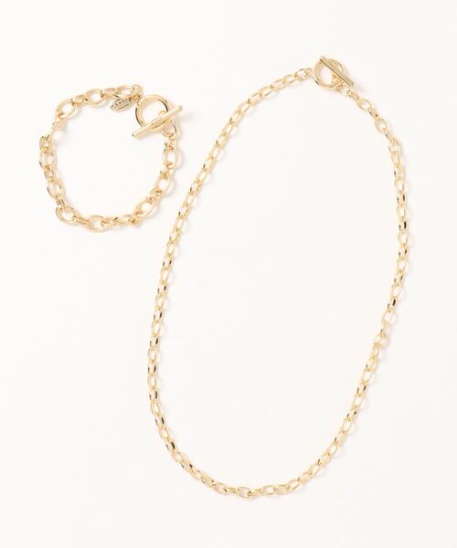 LOWRYS FARM(ローリーズファーム)の「マルチWAYチェーンネックレス 892574(ネックレス・レディース・シルバー/シルバー系その他/ブルー系その他/イエロー系その他・FREE)」の3枚目の写真