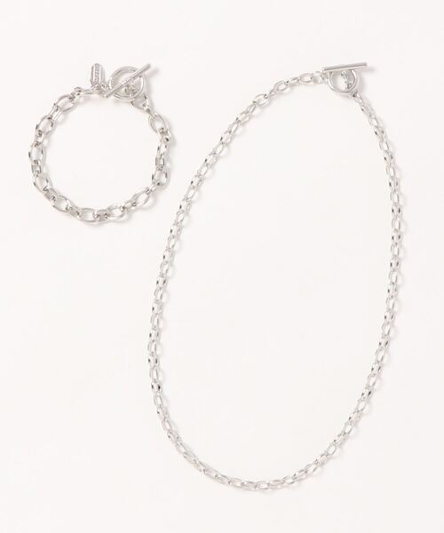 LOWRYS FARM(ローリーズファーム)の「マルチWAYチェーンネックレス 892574(ネックレス・レディース・シルバー/シルバー系その他/ブルー系その他/イエロー系その他・FREE)」の4枚目の写真