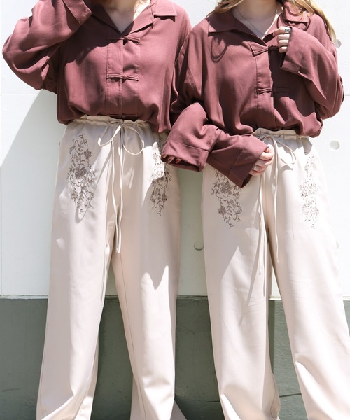 PairPair（ペアペア）の「チャイナシャツ（シャツ/ブラウス・レディース・オフホワイト/パープル/ブラウン系その他/ミント・FREE）」の13枚目の写真