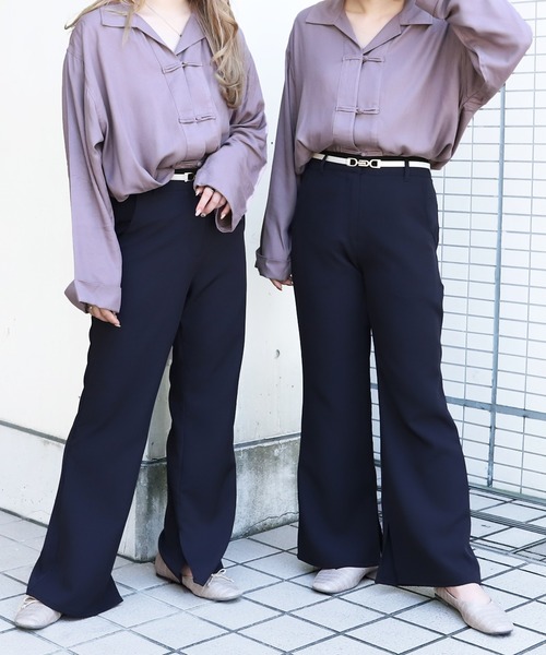 PairPair（ペアペア）の「チャイナシャツ（シャツ/ブラウス・レディース・オフホワイト/パープル/ブラウン系その他/ミント・FREE）」の16枚目の写真