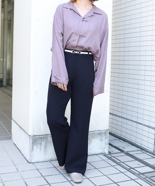 PairPair（ペアペア）の「チャイナシャツ（シャツ/ブラウス・レディース・オフホワイト/パープル/ブラウン系その他/ミント・FREE）」の17枚目の写真