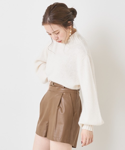 Chico（チコ）の「フォックスハイネックニット（ニット/セーター・レディース・ブラウン/アイボリー/グレイッシュベージュ・FREE）」の9枚目の写真