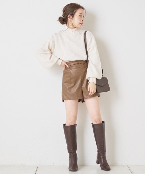 Chico（チコ）の「フォックスハイネックニット（ニット/セーター・レディース・ブラウン/アイボリー/グレイッシュベージュ・FREE）」の11枚目の写真