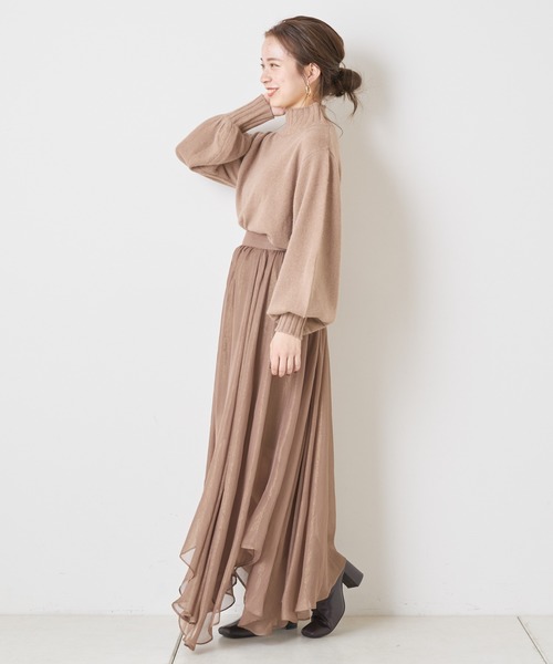 Chico（チコ）の「フォックスハイネックニット（ニット/セーター・レディース・ブラウン/アイボリー/グレイッシュベージュ・FREE）」の20枚目の写真