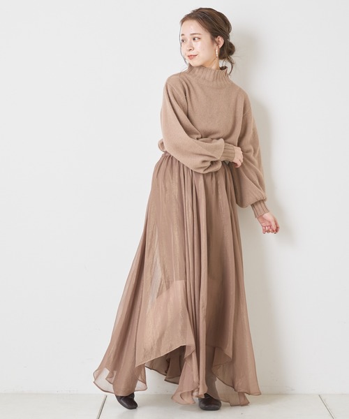 Chico（チコ）の「フォックスハイネックニット（ニット/セーター・レディース・ブラウン/アイボリー/グレイッシュベージュ・FREE）」の21枚目の写真