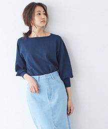 選べるネックシルクタッチバルーンニット