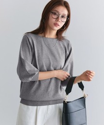 選べるネックシルクタッチバルーンニット