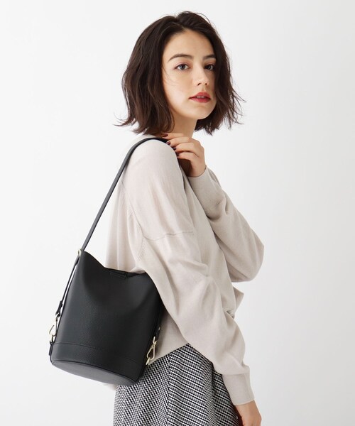 セール Story11月号掲載 ポーチ付アジャスタブルバケツショルダー ショルダーバッグ Opaque Clip オペークドットクリップ のファッション通販 Zozotown