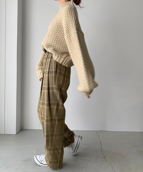 「CANAL JEAN」 「red chop works」長袖ニット 38 ピンク レディース CANAL JEAN 「CANAL JEAN」 「red chop works」長袖ニット 38