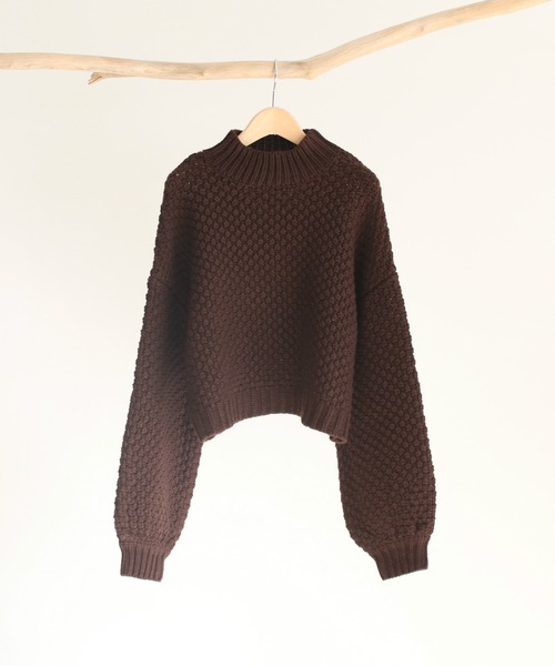 「CANAL JEAN」 「red chop works」長袖ニット 38 ピンク レディース CANAL JEAN 「CANAL JEAN」 「red chop works」長袖ニット 38