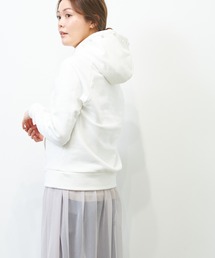 HERENCIA | パール付き コンパクト 裏毛 スエット パーカー(パーカー)