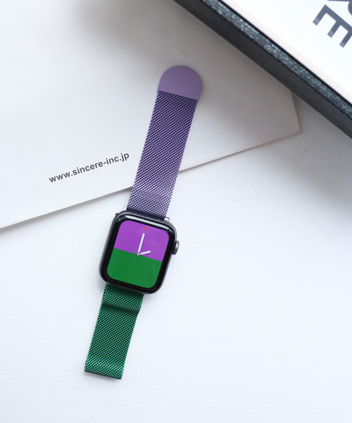 SiNCERE（シンシア）の「Apple Watch Band/アップルウォッチ バンド メッシュラウンドタイプ・2ピースタイプ  38-41mm/42-45mm（デジタル腕時計・レディース・ゴールド系その他/シルバー系その他/ブラック系その他/ブルー系その他/ゴールド系その他2/ゴールド/ネイビー/レインボー/シルバー/レッド/ピンクゴールド/ブラック/グリーン×ピンク/ブルー系/パープル系1/パープル系2/オレンジ系/ゴールド系/ローズ系/ブラック系/グレー系/シルバー系・42/38）」の10枚目の写真