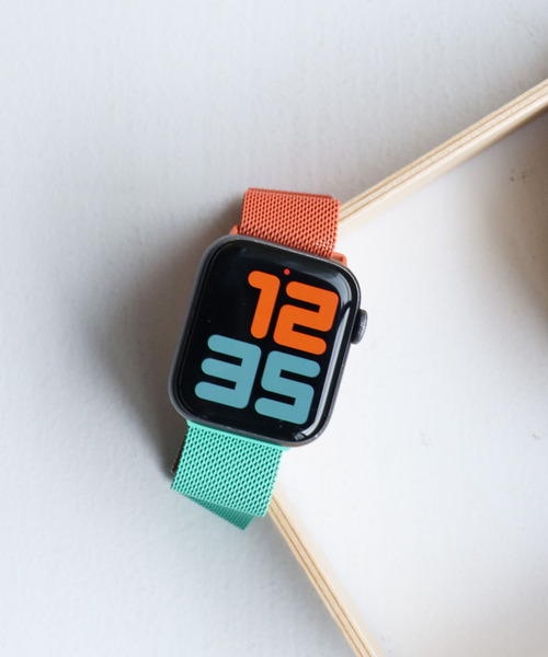 Apple Watchデジタル腕時計 メッシュバンド ゴールド Apple Watch - Apple watch 用 バンド メッシュ ゴールド ベルト