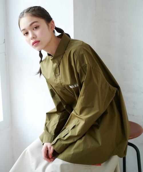 MILKFED.（ミルクフェド）の「BUTTON DOWN SHIRT（シャツ/ブラウス・レディース・ネイビー/ホワイト/オリーブ/ブルー・ONE SIZE）」の15枚目の写真