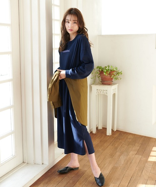 MILKFED.（ミルクフェド）の「BUTTON DOWN SHIRT（シャツ/ブラウス・レディース・ネイビー/ホワイト/オリーブ/ブルー・ONE SIZE）」の10枚目の写真