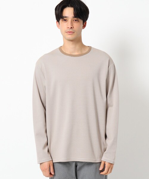 THE SHOP TK (ザ ショップ ティーケー )の「◆ミジンボーダーポンチプルオーバー(Tシャツ/カットソー・メンズ・ブラック系2/カーキ系2/ベージュ系2・02/03/04)」の7枚目の写真