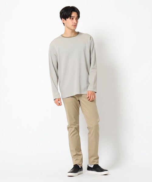 THE SHOP TK (ザ ショップ ティーケー )の「◆ミジンボーダーポンチプルオーバー(Tシャツ/カットソー・メンズ・ブラック系2/カーキ系2/ベージュ系2・02/03/04)」の13枚目の写真