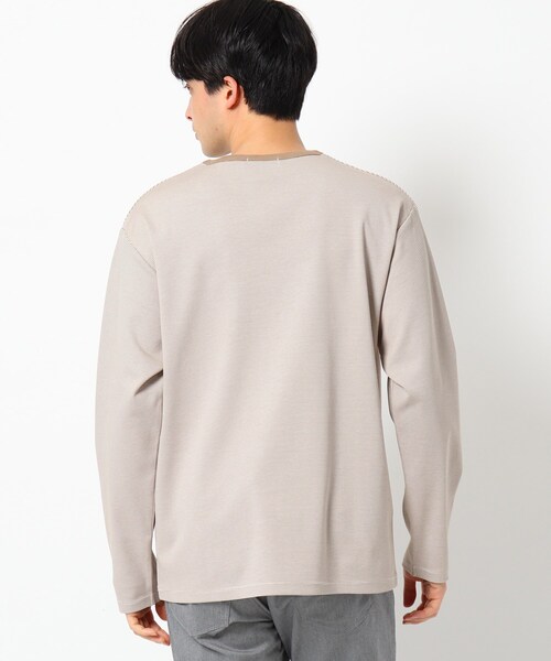 THE SHOP TK (ザ ショップ ティーケー )の「◆ミジンボーダーポンチプルオーバー(Tシャツ/カットソー・メンズ・ブラック系2/カーキ系2/ベージュ系2・02/03/04)」の10枚目の写真