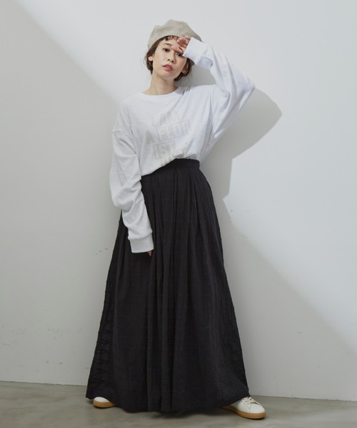 Libra Cue(リブラ キュー)の「シアーチェックコットンボリュームスカート(スカート・レディース・ホワイト/ブラック/ブルー・FREE)」の15枚目の写真